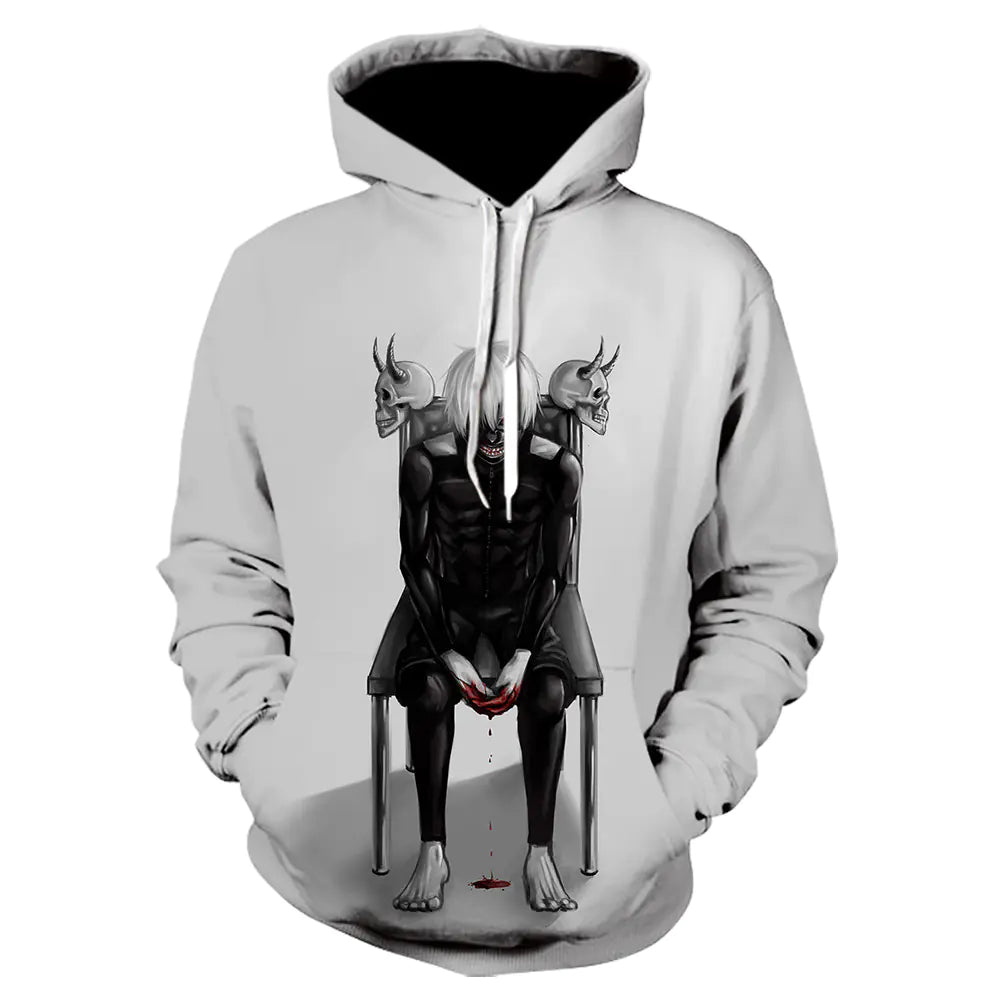 3D Tokyo Ghoul Hoodie for Men