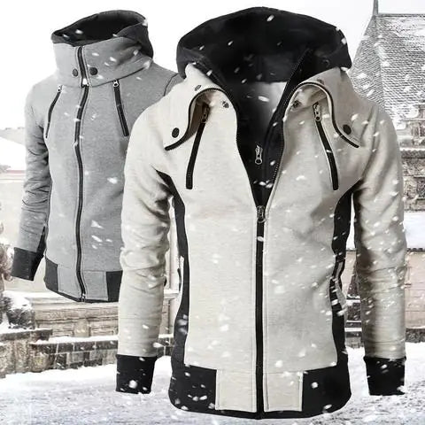 Men's Slim Fit Hoodie Jacket - Casual Sports Cardigan