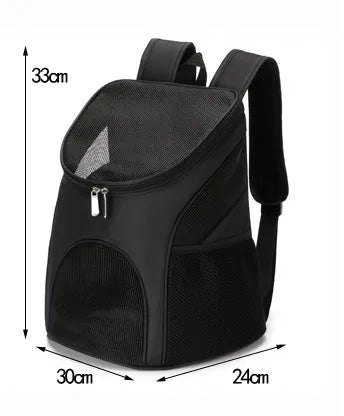 Transportín portátil de malla plegable para mascotas