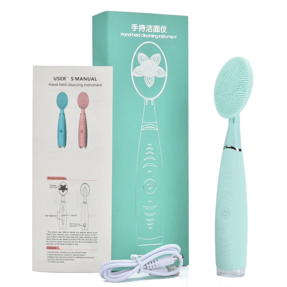 Cepillo eléctrico de limpieza facial