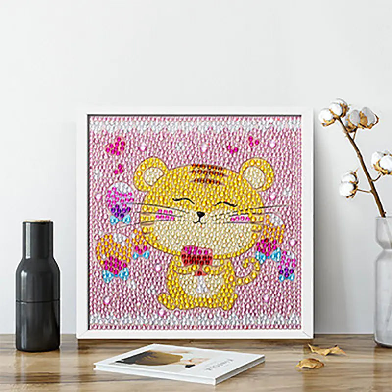 Kit de manualidades de princesas con pintura de diamantes para niños