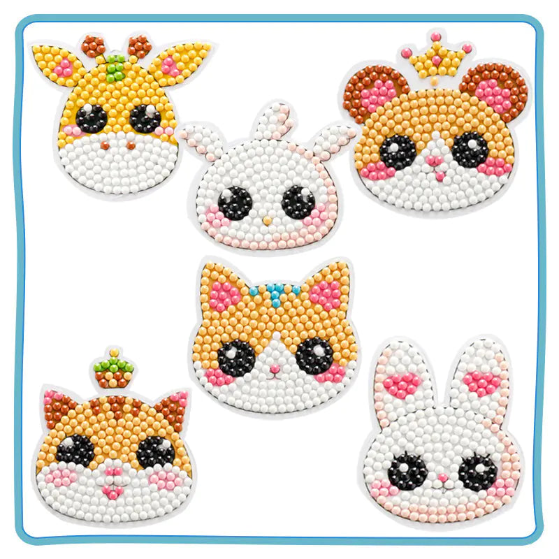 Kit de manualidades de princesas con pintura de diamantes para niños