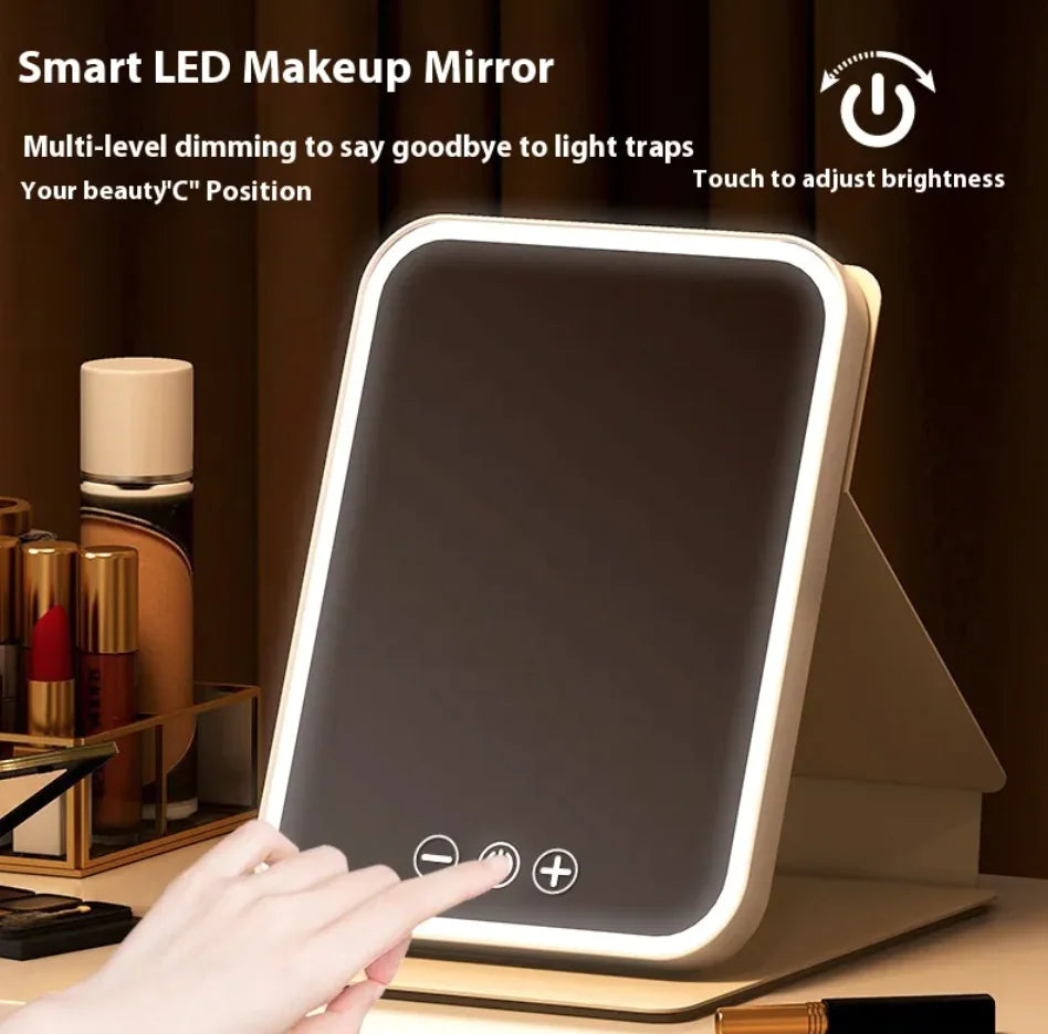 Espejo de maquillaje LED