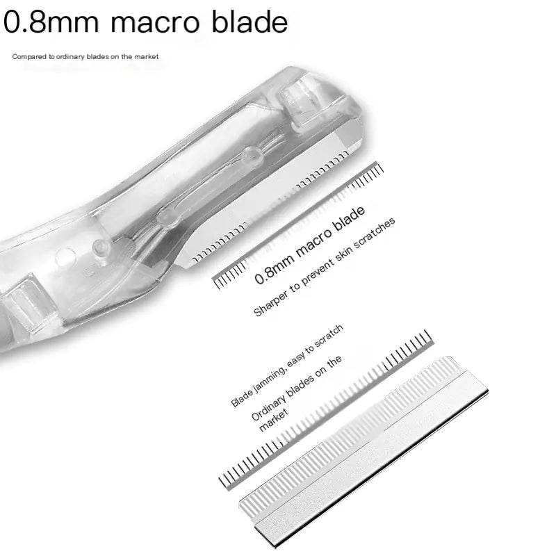 Pinzas para cejas de acero inoxidable y juego de cepillos de doble cabezal