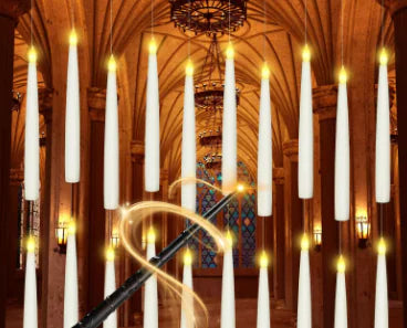 Velas flotantes LED con candelabros