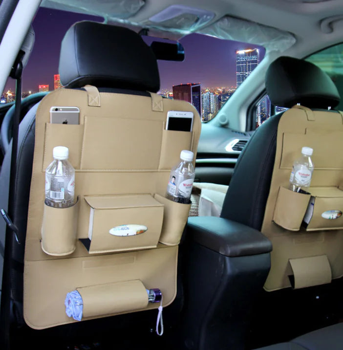 Bolsa de almacenamiento para asiento de coche con bolsillos