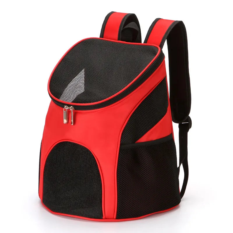 Transportín portátil de malla plegable para mascotas