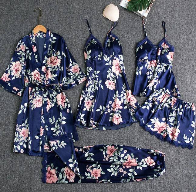 Conjunto de pijama de seda