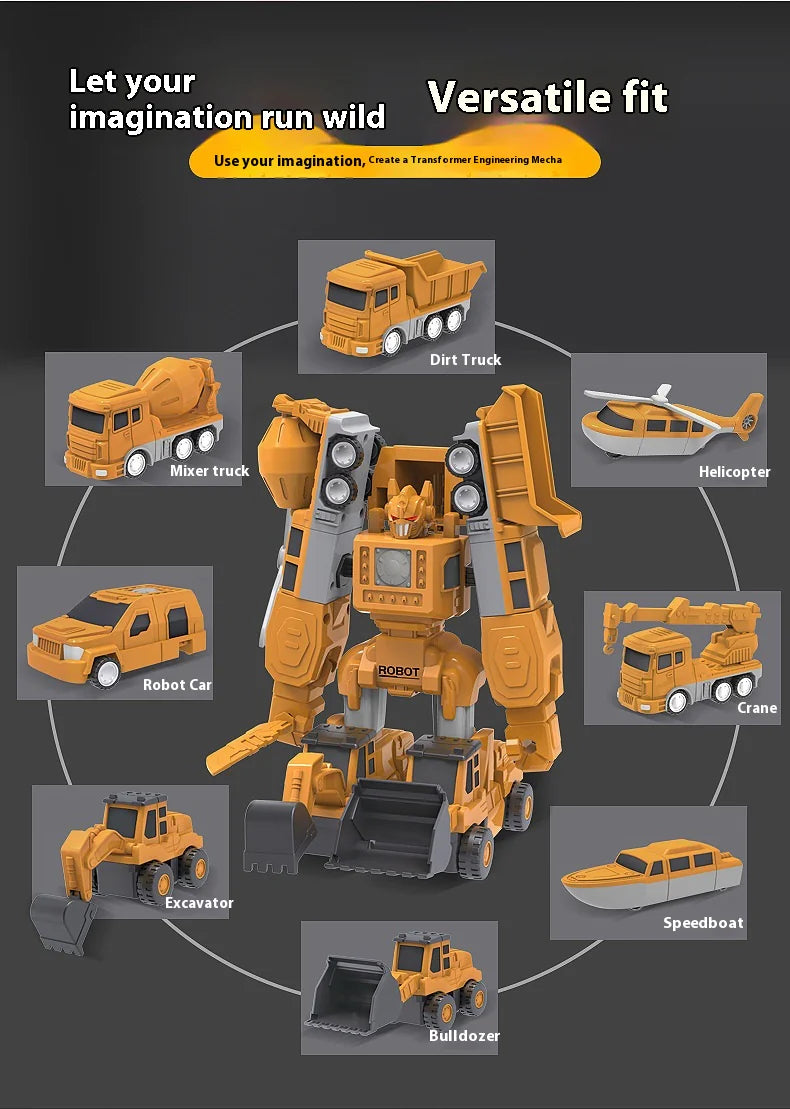 Juguete de construcción magnético transformable para niños