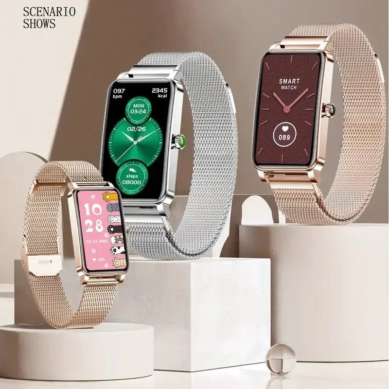 Reloj deportivo con pulsera inteligente Bluetooth para mujer
