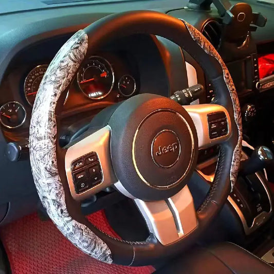 Juego de fundas universales para volante con veta de madera fina