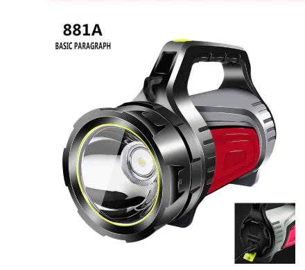 Foco LED recargable de alta potencia para exteriores