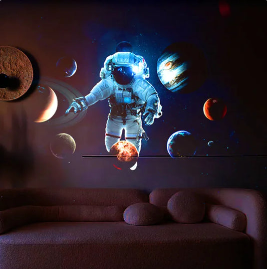 Proyector de galaxia recargable 6 en 1 LED, planetario, cielo estrellado, luces nocturnas, lámpara de proyector de constelación giratoria, decoración