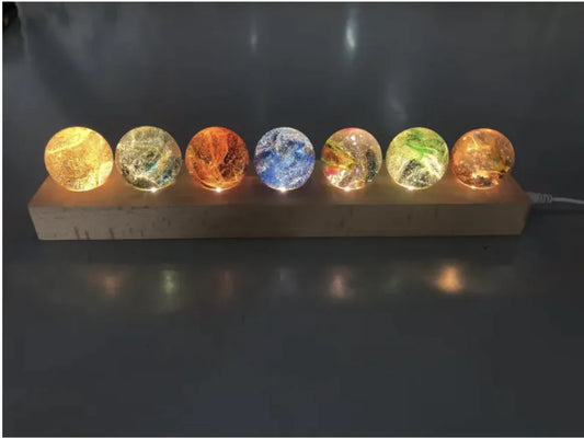 Bola de cristal que brilla en la oscuridad