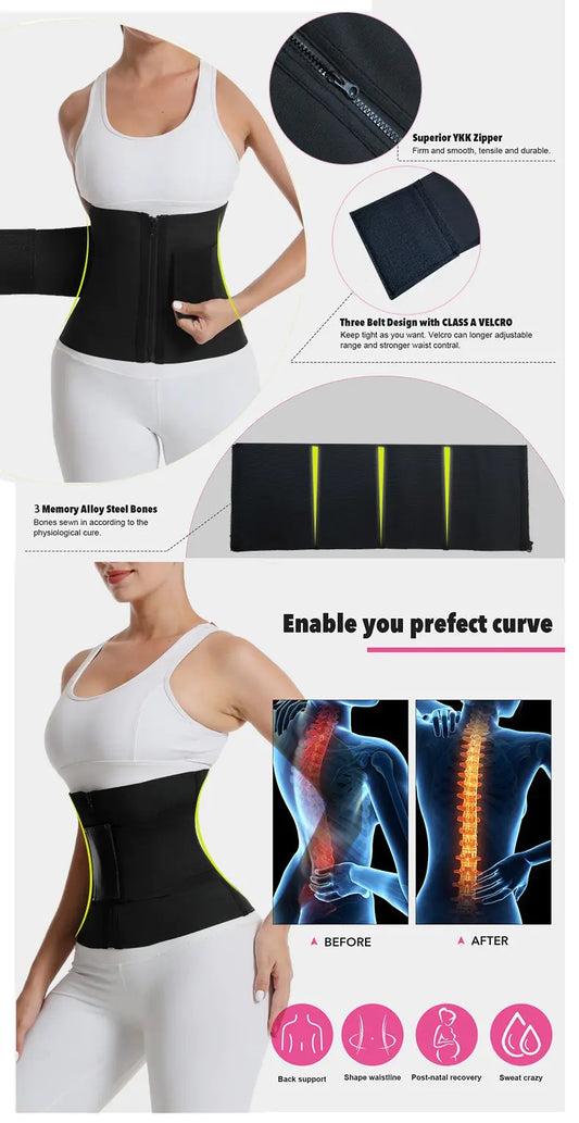 Postpartum Shaping Yoga Set with Waist Support for Women
