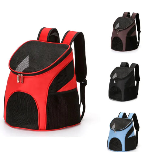 Transportín portátil de malla plegable para mascotas