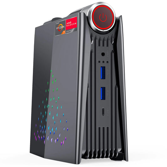 ACEMAGICIAN [PC para juegos] Mini PC  Ryzen 7 5875U (hasta 4.5 GHz), 16 GB DDR4, 512 GB NVME SSD, minicomputadora de escritorio, minicomputadoras [WiFi 6/BT5.2] [4K UHD/luces RGB/3 modos ajustables para juegos de PC]