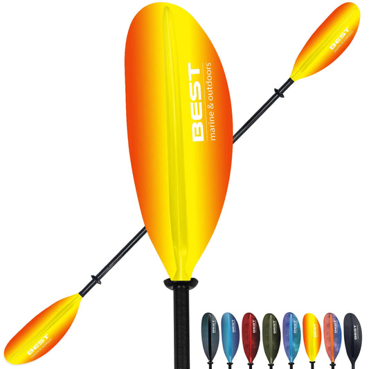 Best Marine and Outdoors Kayak Paddle Carbon Fiber Shaft & Fiberglass Reinforced Polypropylene Blades 220cm 234cm 250cm Lightweight Kayak Paddles for Adults Oars & Accessories
