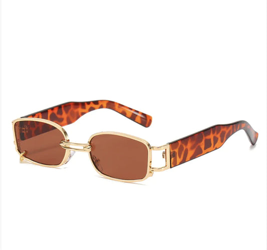 Gafas de sol cuadradas de estilo coreano con diseño de pendientes