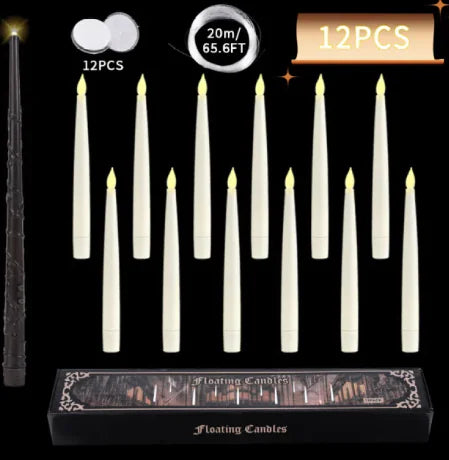 Velas flotantes LED con candelabros