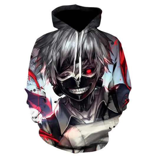 3D Tokyo Ghoul Hoodie for Men