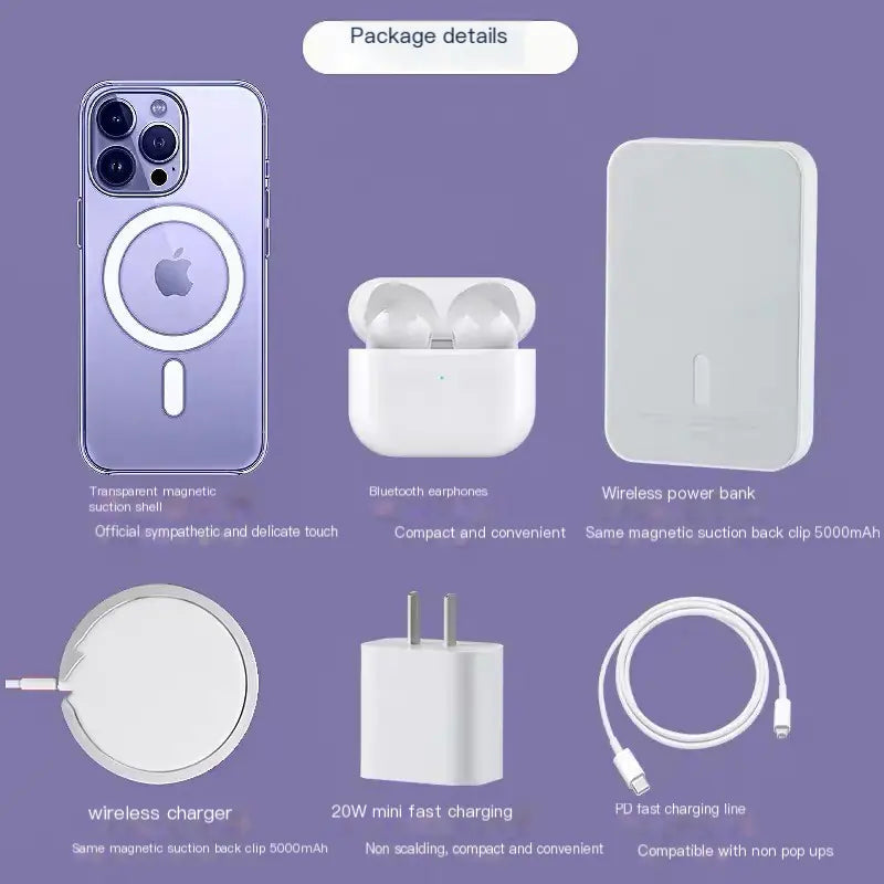 35W Dual C Fast Charger Accessories Set for iPhone