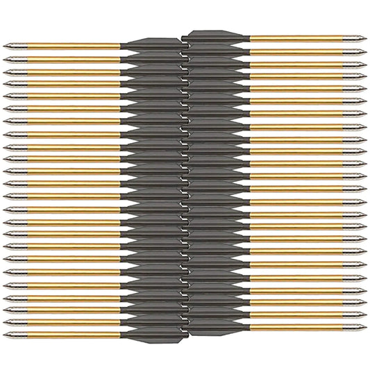 KingsArchery Crossbow Arrows Aluminum (48 Pack) 6 inch Bolts in Black and Gold for Hunting Crossbow Pistol Precision Target Arrow