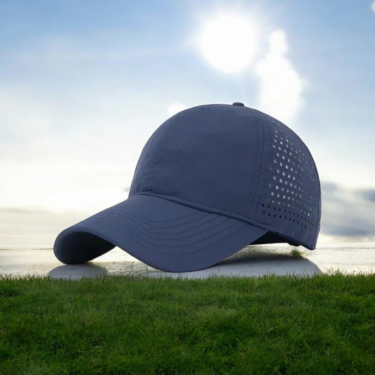 Waterproof Laser-Perforated Baseball Cap with Logo