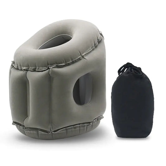 Almohada de viaje para el cuello - Inflable para oficina y avión