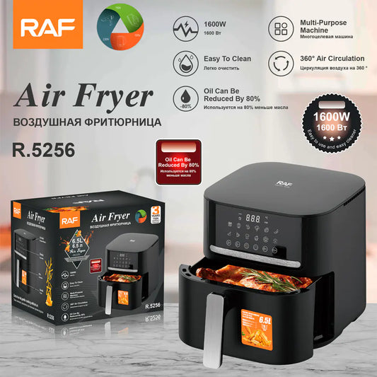 RAF European Standard 6.5L Air Fryer with Display