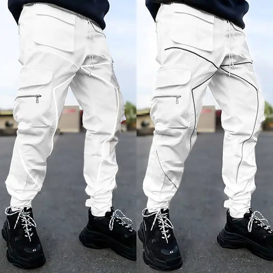 pantalones cargo de hip hop para hombre