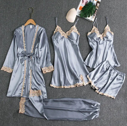 Conjunto de pijama de seda