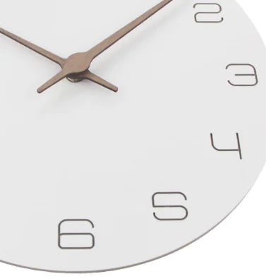 Reloj de pared grabado con láser 3D: diseño creativo minimalista