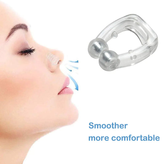 Mini dispositivo antirronquidos con pinza nasal de silicona