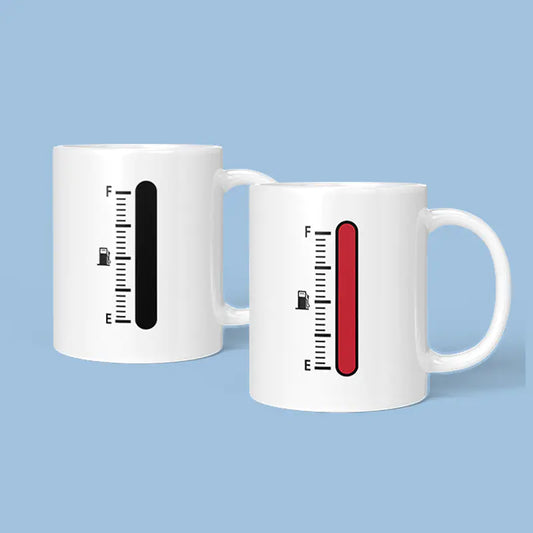 Taza grande de cerámica con forma de consola de juegos que cambia de color