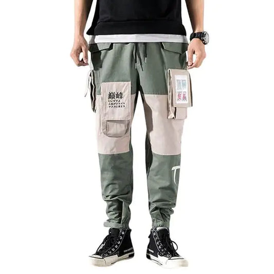 Pantalones deportivos tipo harén con bolsillos para hombre