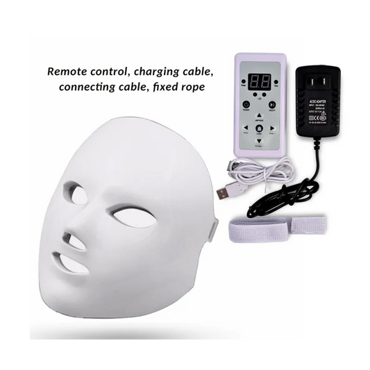 Máscara facial LED de 7 colores
