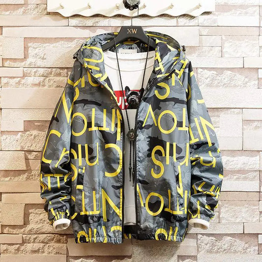 Men's Camouflage Hooded Jacket - Trendy Autumn Style