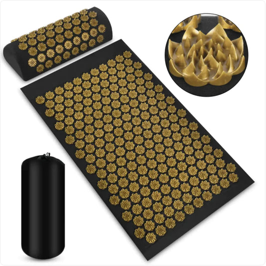 Juego de esterilla y almohada de masaje de acupresión