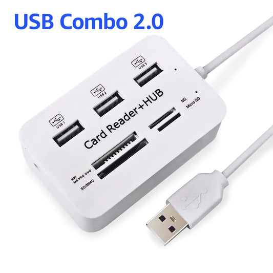 Multifunctional Card Reader and USB 2.0 Hub