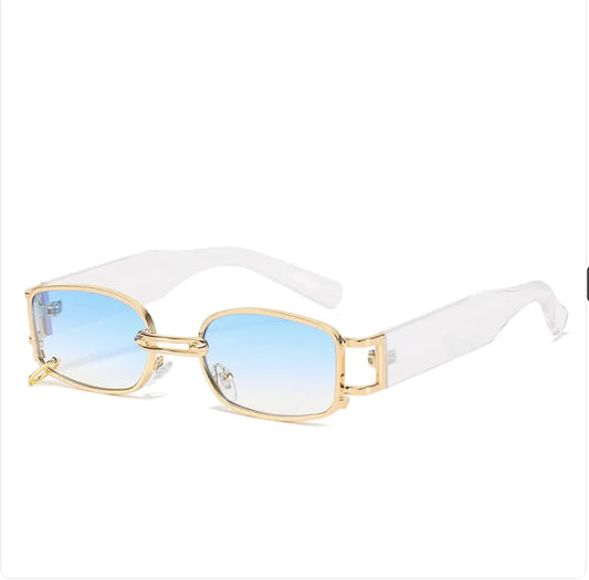Gafas de sol cuadradas de estilo coreano con diseño de pendientes