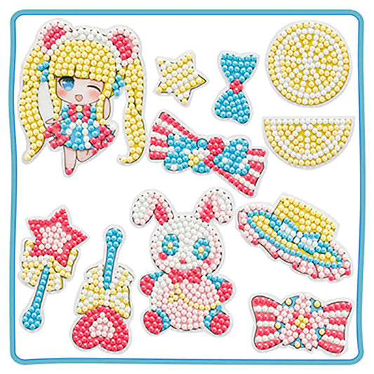 Kit de manualidades de princesas con pintura de diamantes para niños