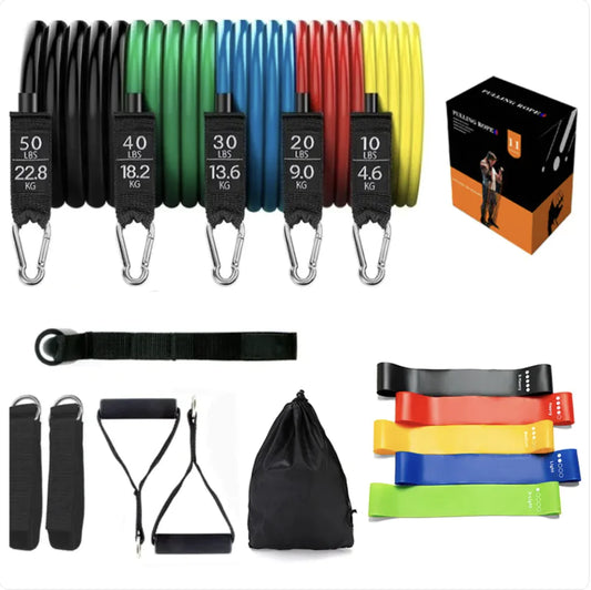 Bandas de resistencia de látex para yoga y estiramientos