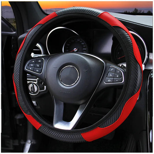 Funda de fibra de carbono para volante de automóviles